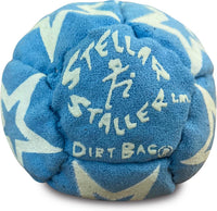 DIRTBAG All Star Footbag 3 Pack with Pouch, 100% Handmade - green/black w/black pouch - image 4