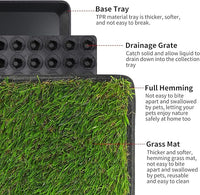 Dog Grass Pad with Tray(40×27.5 inch), Large XL Reusable 3-Layer Dog Pee Potty Grass Pads, Easy to Clean Artificial Fake Grass for Indoor Outdoor and Balcony (2 Pcs Grass Pad+Drainage Grate+Tray)
