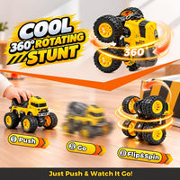 4 Pcs Construction Monster Truck Toys - image 3