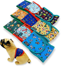 Pack of 3 Dog Belly Band Puppy Diapers Male Boy Belly Wrap Reusable - L: Waist 15" - 17" / Pack of 9 Colors - image 3