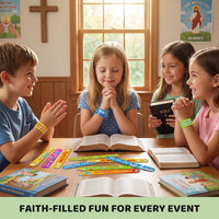 MCPINKY 64 Christian slap bracelets with Bible verses, crosses and doves - view 3