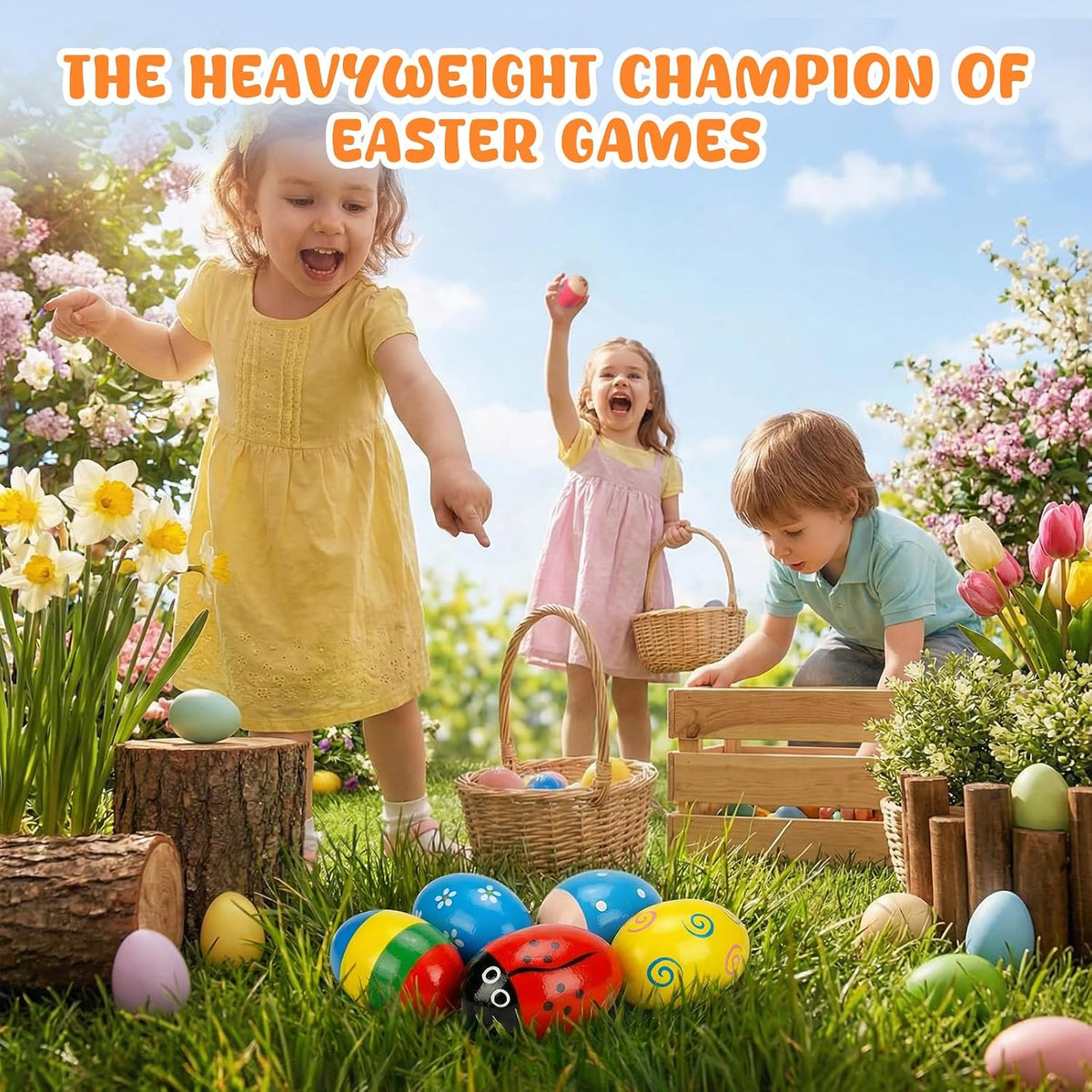 POPLAY 15 PCS Egg Shakers, Maracas for Kids, Wooden – Fun for Kids & Family - image 2