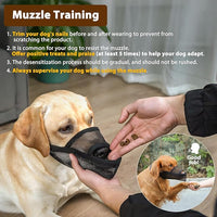 Crazy Felix Nylon Dog Muzzle for Small Medium Large Dogs Dachshund Beagle Poodle Labrador, Air Mesh Breathable and Drinkable Pet Mouth Guard for Anti-Biting Chewing Scavenging(XXS, Grey)