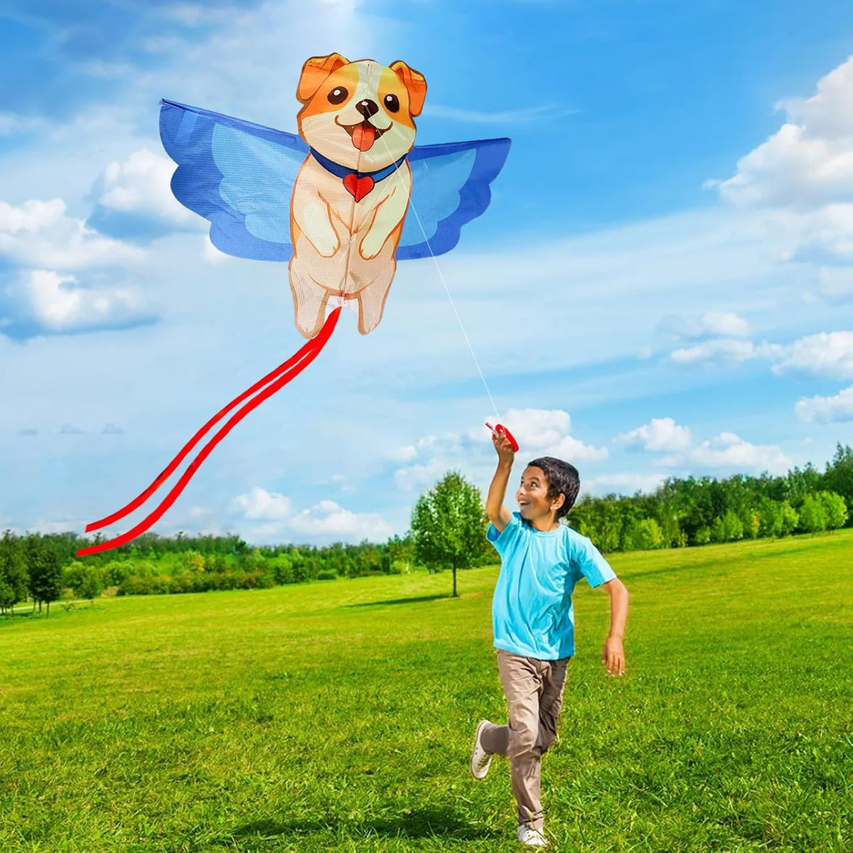 HENGDA KITE cartoon bee kite with yellow body, light wings and long tail - view 14