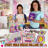 GirlZone collage scrapbook kit with 40 page photo album, stickers, washi tape and ribbons - view 12
