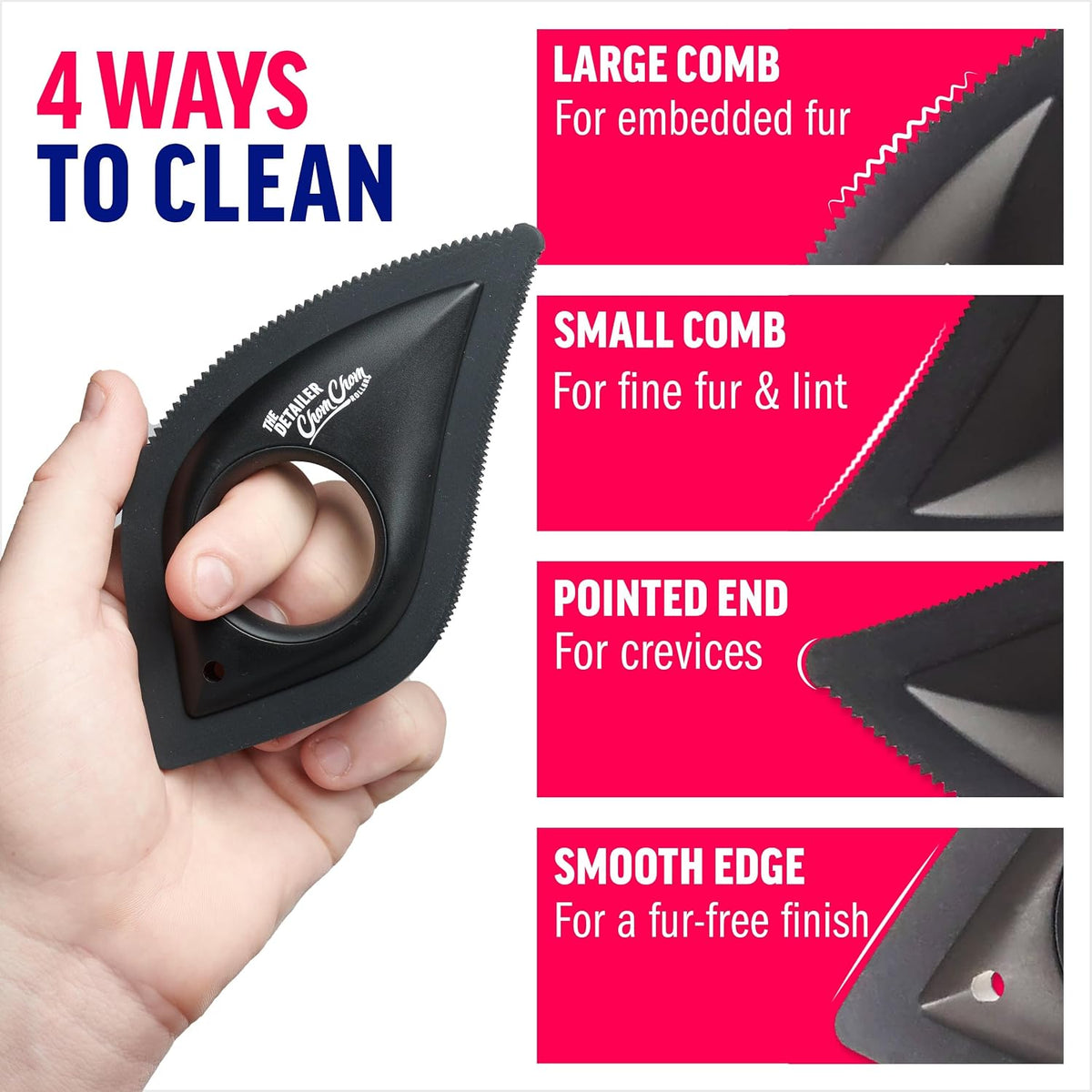 ChomChom Roller Detailer, Scraper for Pet Hair Remover and Lint - image 3