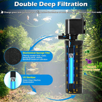 TARARIUM Aquarium Filter U-V for 20-75 Gallon - Small - H6F(for 20-75 Gallon) - image 3