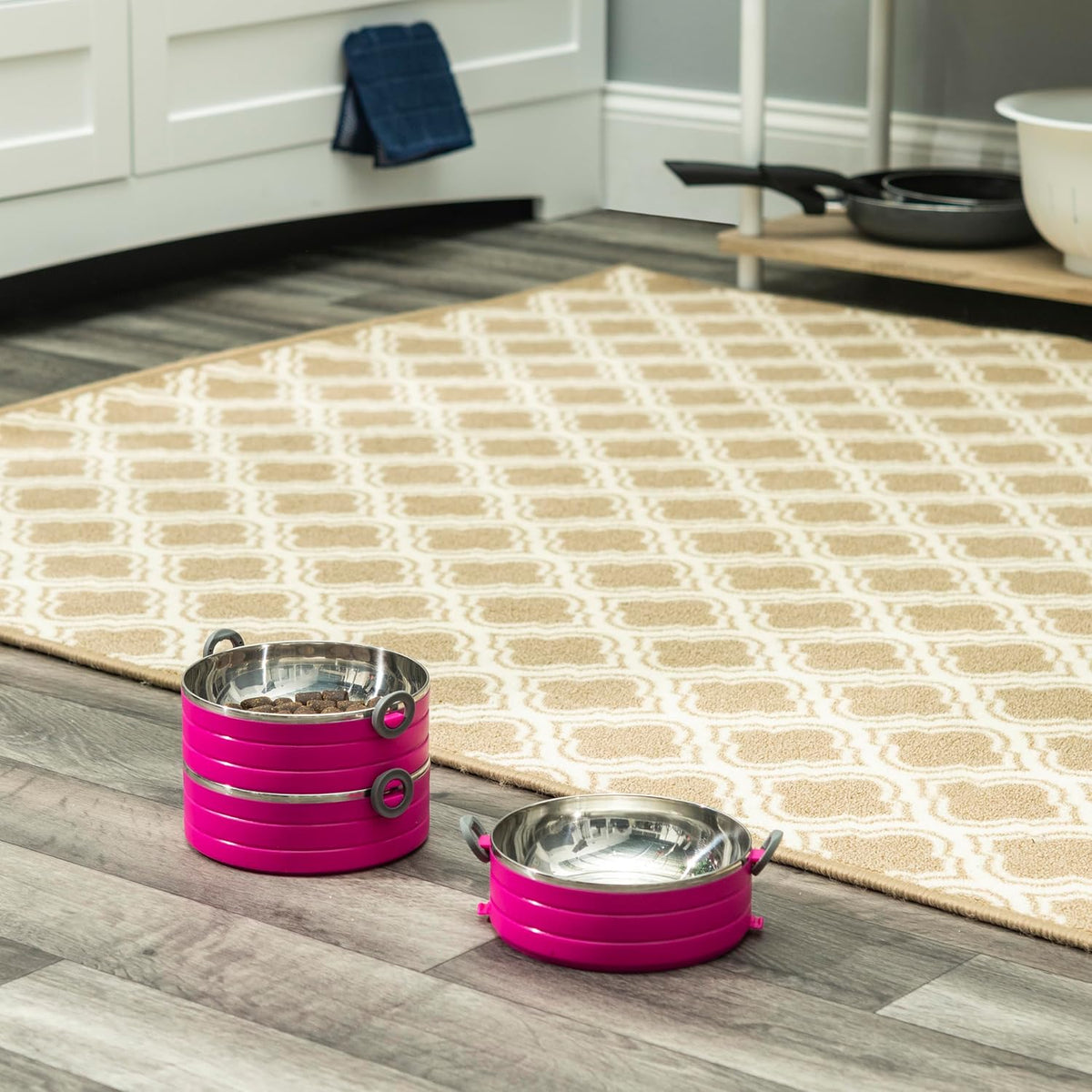 Healthy Human Travel Pet Bento Bowls - 2-Bowl Set / Pink - image 2