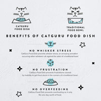 CatGuru whisker friendly shallow cat bowl, 6.6 inch with non-slip base - view 2