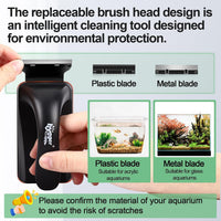hygger Magnetic Aquarium Fish Tank Glass Cleaner - S - image 3