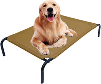 Raised Pet Cot for Small Pets – Essentials for Dogs - Large / Brown