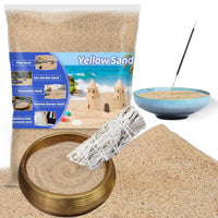 RAINFLOW 15oz Fine Yellow Sand for Crafts - Yellow / 30 OZ