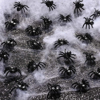 WHXGQ 200 Pcs Plastic Bats Spiders Halloween Mini Bats and Fake - image 3