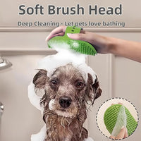 4-Pack Silicone Cat Brush Set, Pet Scratcher and Massager – Adjustable Pet Deshedding Brush, Bath Brush for Cats and Dogs, Suitable for Furniture Legs & Corners (4PCS (2 Yellow + 2 Green))