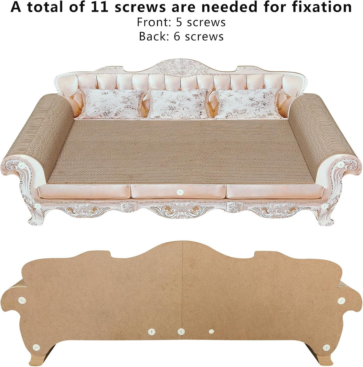 31.5" Extra Large Cat Scratcher Sofa - image 3