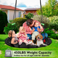 Tree Swing with PP Mat, Durable, Safe, and Easy to Install - 40 inches diameter+No Extra Straps - image 4