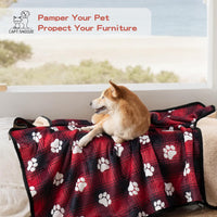 Waterproof Dog Blankets for Large Dogs 50"x60" Dark Grey – Essentials for Dogs - Paw Red / 50"x60" - image 4