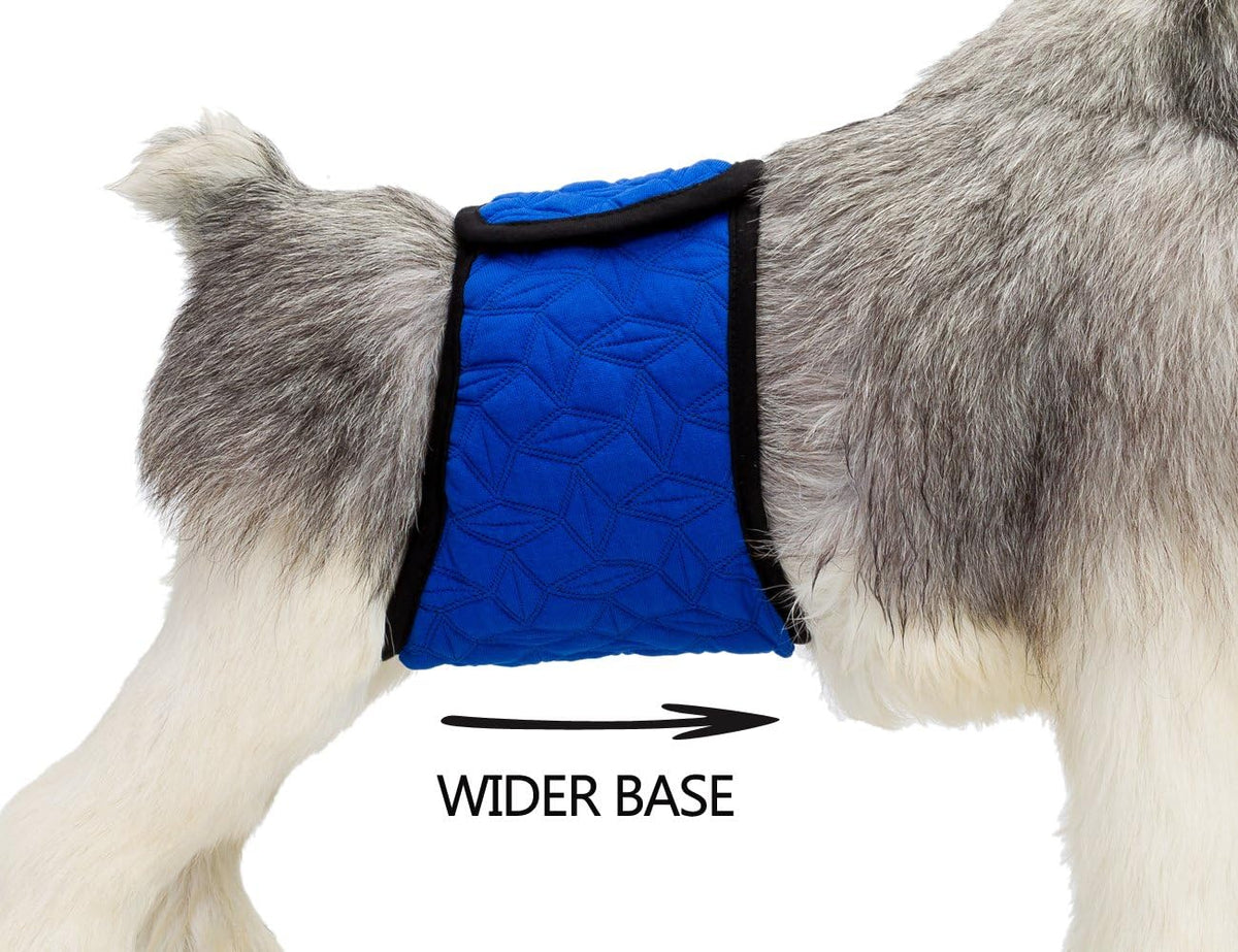 Mkono Belly Bands for Male Dogs - Blue,White,Yellow / Large - image 4
