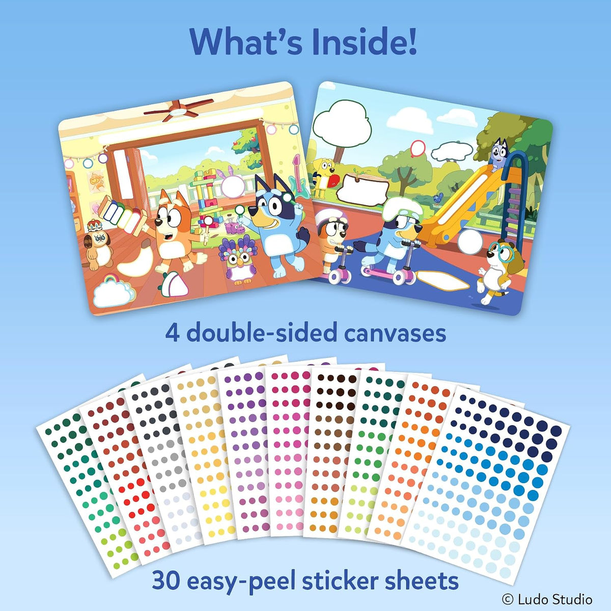 Skillmatics Dot It Sticker Art, Unicorns & Princesses Sparkle - 1. Bluey - image 3