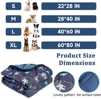 Dog Cooling Mat, Premium Lightweight Pet Cooling Blanket Bed Cover for Dogs, Cat, Puppies | Ice - Small / French bulldogs - image 3
