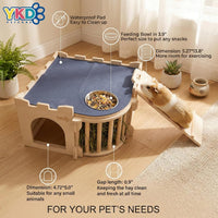 Castle Chinchilla House, Guinea Pig Hideout – Essentials for Small Pets - Extra Large Assembly Style - image 2