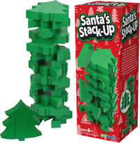Funwares Stack-O-Lantern wooden pumpkin stacking game blocks in a tower - view 2