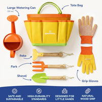 Gardening Set, Tool Kit, for Kids, STEM, Includes Tote Bag - Sunshine - image 3