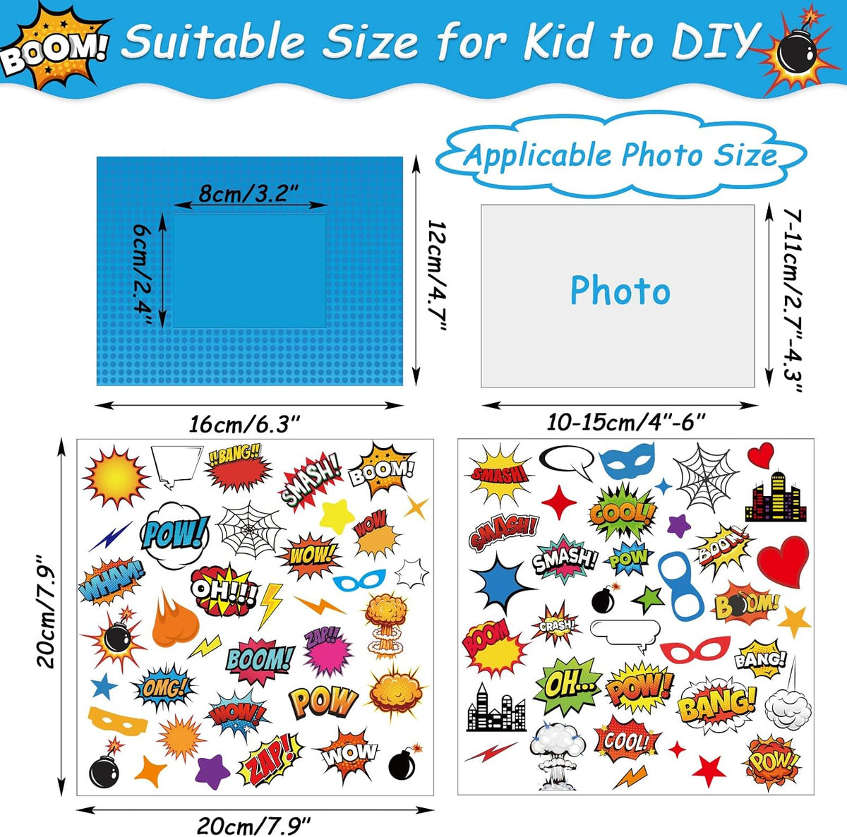30 Packs Halloween Arts and Crafts for Kids Picture Frame Craft Kits - hero - image 2