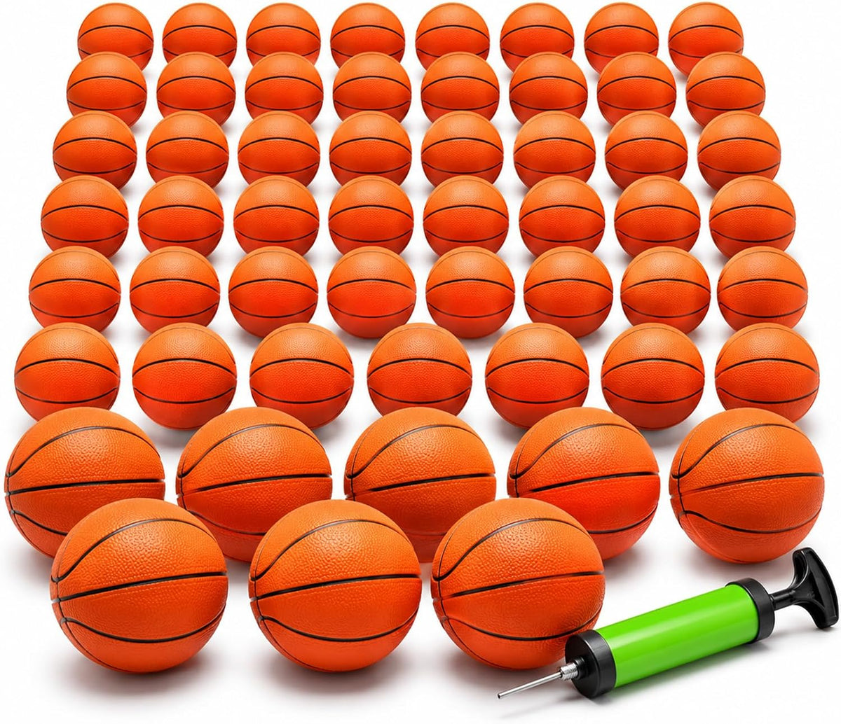 Oleitodh 42 piece colorful 5 inch mini basketball balls with air pump - view 3