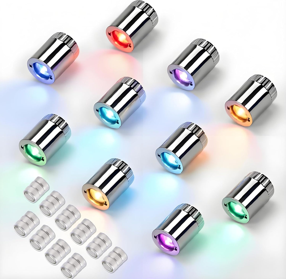 Mini Led Lights 10pc Small Led Lights Battery Powered Tiny Light Warm - Multicolored