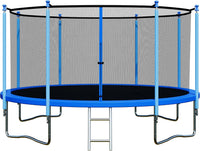 ALTLER 12 FT outdoor trampoline with safety enclosure and ladder - view 2