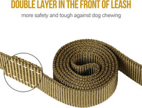 OneTigris No-Pull Dog Leash with Handle for Medium Large Dogs – Essentials for Dogs - Brown / 4FT - image 3