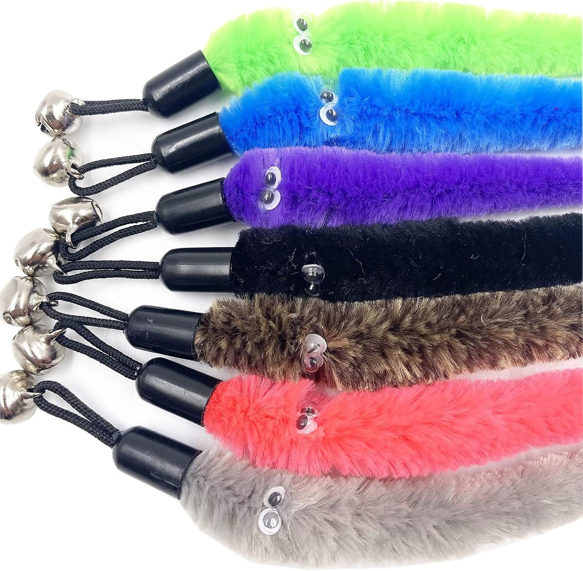 Cat Toy Worm Refills, 15 Pieces Interactive Cat Wand Attachments Worms Toy for Indoor Cats - 12 PCS Worm Refills - image 3