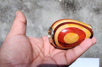 Arch Instruments egg shaped wooden handheld kaleidoscope in multicolor - view 4
