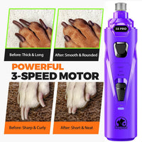Whisper Quiet Dog Nail Grinder Safe & Stress-Free for Sensitive Dogs - Purple - image 4