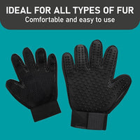 Maxpower Planet Pet Grooming Gloves for Dogs and Cats - Grooming Mitt for Dogs -Cat Gloves - Hair Removal Bruh - All Hair Types