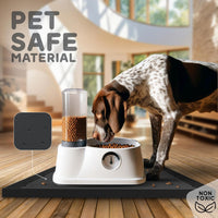 Dog Food Mat - Raised Edges Dogs Mat for Food and Water Prevent Spill, Waterproof Cat Food Mats - 32"L x 24"W / Black - image 3