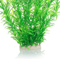 Aquarium Decor Plastic Plants Extra Large 21 Inches Artificial Plants – Essentials for Fish - Green 2pcs - image 4