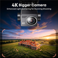 Bwine F7GIM 4K Video 6K Photo Drones with Camera for Adults 3-Axis - Dark Gray - image 2