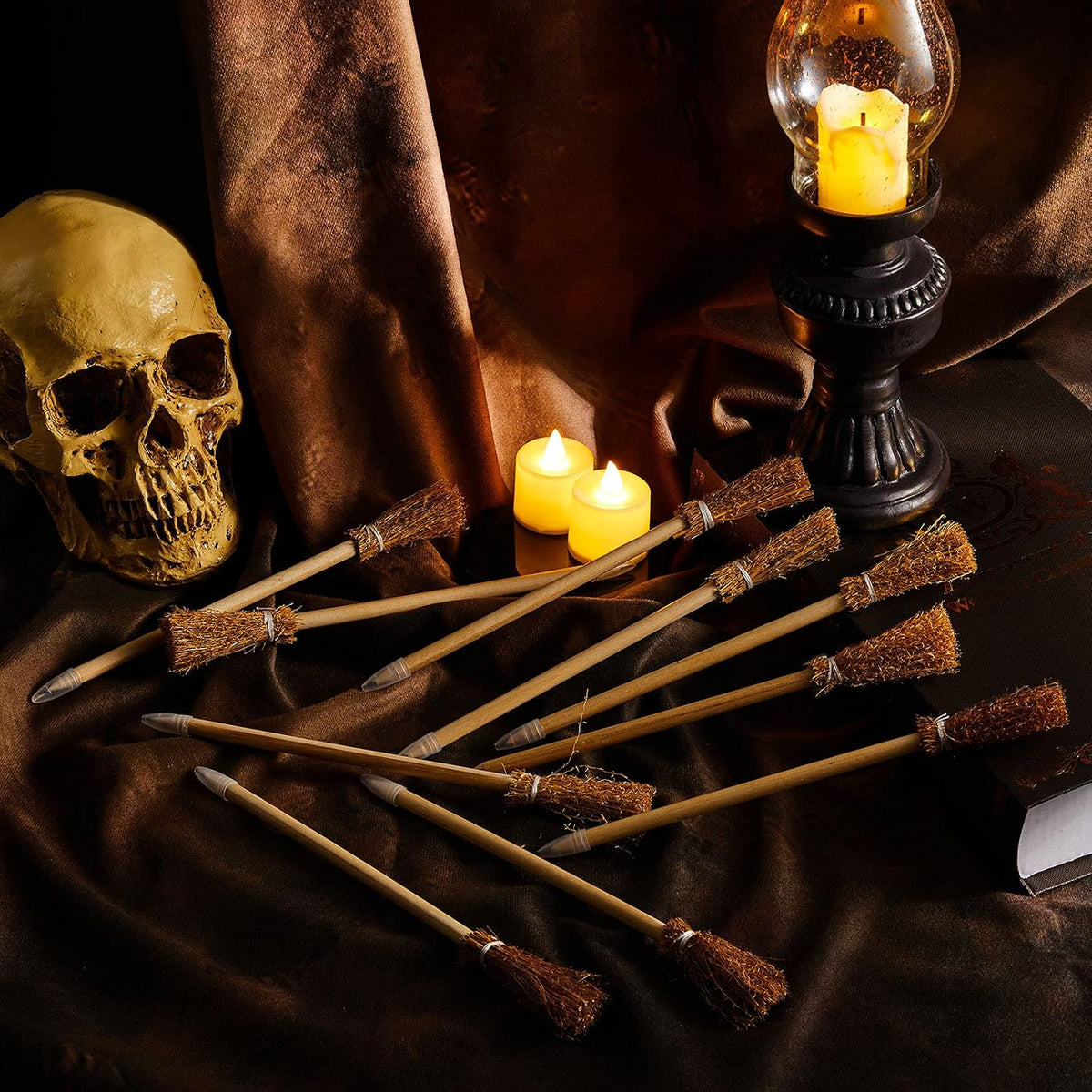 Zonon 12 witch broom pencils for Halloween party favors - view 7