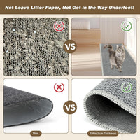 FHTONGE 71x15.8" Thickened Cat Wall Climbing Carpet with 16 Fixed - Highclass Grey / 39.4x15.8"(100x40cm) - image 4