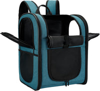 Apollo Walker Cat Backpack Carrier, Support Frame - Teal / Medium-Standard