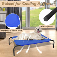 Raised Pet Cot for Small Pets – Essentials for Dogs - Large / Blue - image 2