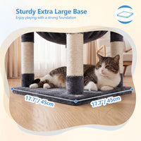 Heybly 53.1" Corner Cat Tree for Large Cats - Smoky Gray / 53 inch - image 3