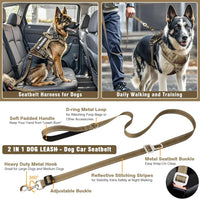Tactical Dog Harness and Leash Set with 10 Patches for Large Dogs – Essentials for Dogs - Medium / Desert Camo - image 2