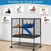 HABUTWAY 36.5''H Large Metal Rolling Ferrets Cage - 30.3"L x 20.5"W x 36.0"H - image 4