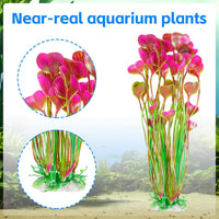 AQUANEAT Artificial Fish Tank Plants - Red - image 4