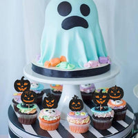 Rsstarxi 24 Pack Ghost Baby Boo Cupcake Toppers Glitter Spooky Little - Design 19 - image 4