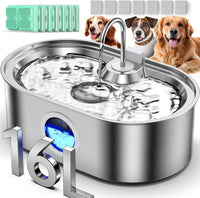4.2Gal Extra Large Dog Water Fountain - Fountain + 7 Filters