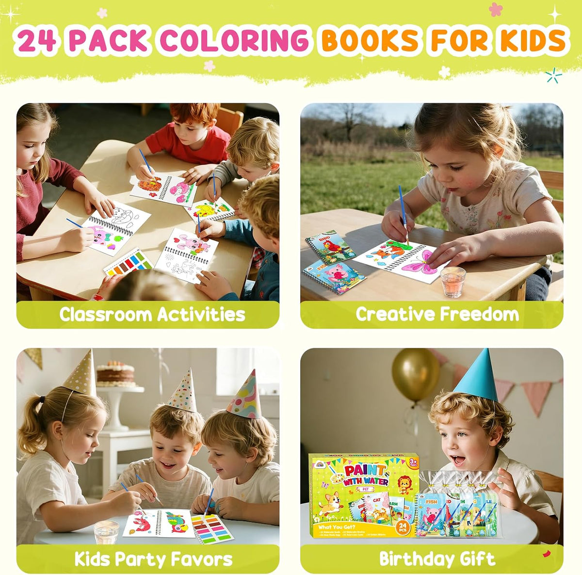 ZMLM 24 Pack Coloring Books - Pet - image 3